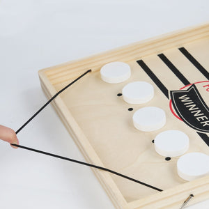 🏒 High-Quality Wooden Ice Hockey Game - The Ultimate Family Entertainment!
