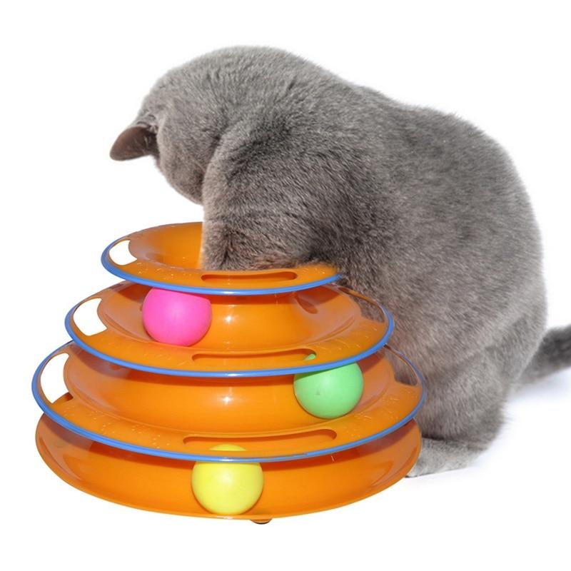Interactive Cat Track Tower