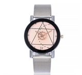 DaVinci Watch  Casual Quartz Stainless Steel Band Marble Strap Watch Analog Wrist Watch