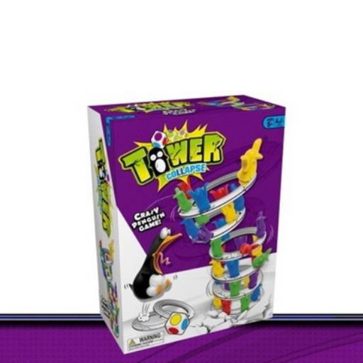 Penguin Tower Collapse Desktop Game Balance Toy Challenge Tower