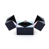 Crown Projection Combination Ring Women's Detachable And Cube Ring Box