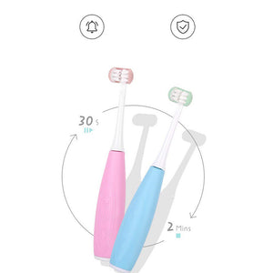 Children's electric ultrasonic U-shaped toothbrush