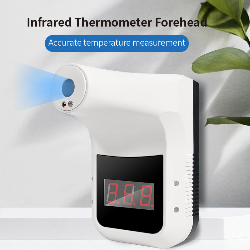 Non-contact Infrared Thermometer Digital Forehead Hand Temperature Sensor Laser Gun With Fever Alarm Wall Mounted