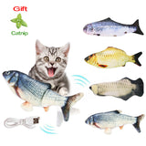 Simulation Fish Catnip Toy for Cat USB Charging Electronic