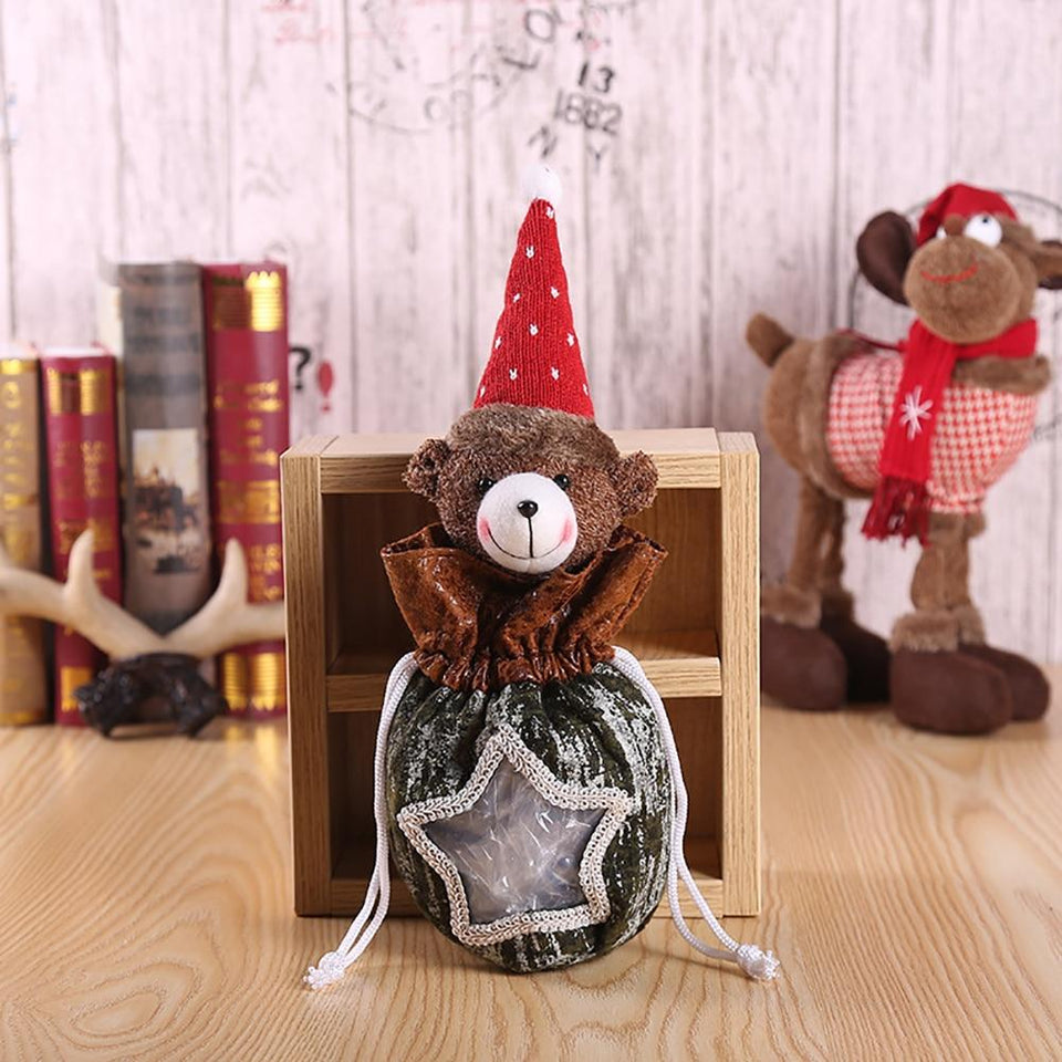 3Pcs Christmas Decoration Candy Bag