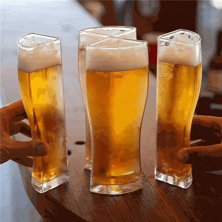 Super Schooner Beer Glasses Mug Cup Separable 4 Part Large Capacity Thick Beer Mug Glass Transparent for Club Bar Party