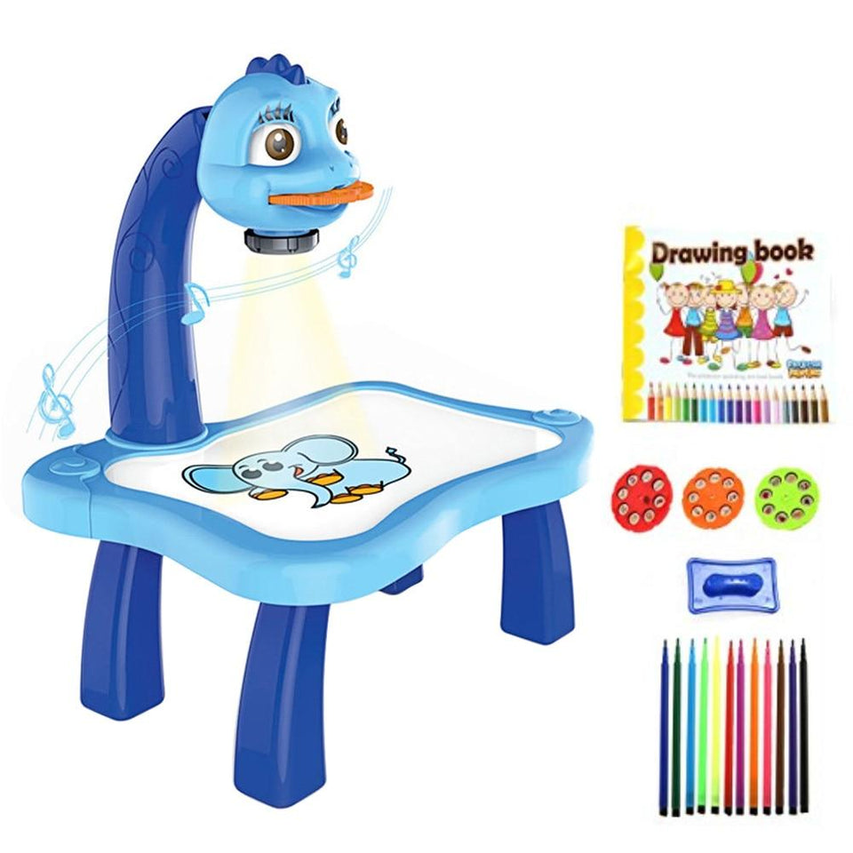Children's projection painting table