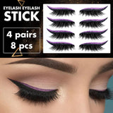 Reusable Eyeliner and Eyelash Stickers with Glitter
