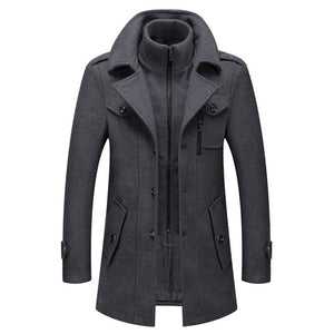 Men's Double Collar Coat