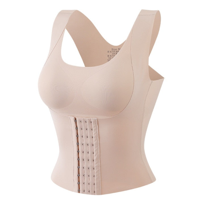 4-in-1 Waist Buttoned Bra Shapewear