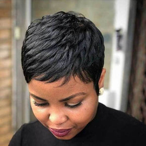 Short Natural Pixie Cut Wig