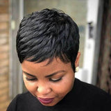 Short Natural Pixie Cut Wig