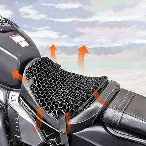 Motorcycle Honeycomb Gel Seat Cushion