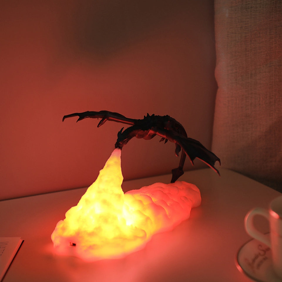 3D Printed LED Dragon Lamps As Night Light For Home Hot Sale Than Moon Lamp Night Lamp Best Gifts For Kids
