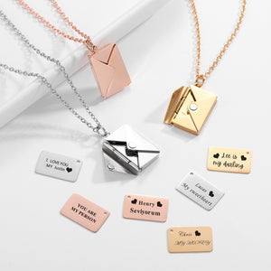 Love Letter Envelope Pendant Necklace