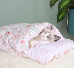 KOMAMY Movable Winter Warm Pet Bed