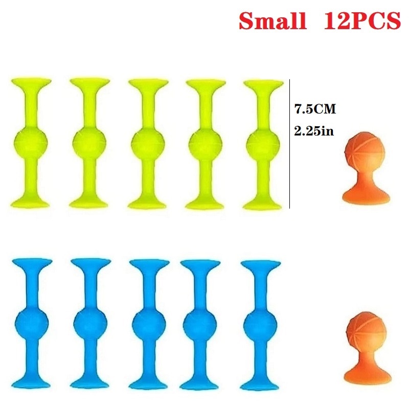 Sucker Silicone Toys-12 SMALL PCS