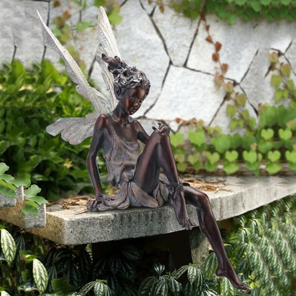 Sitting Fairy Statue