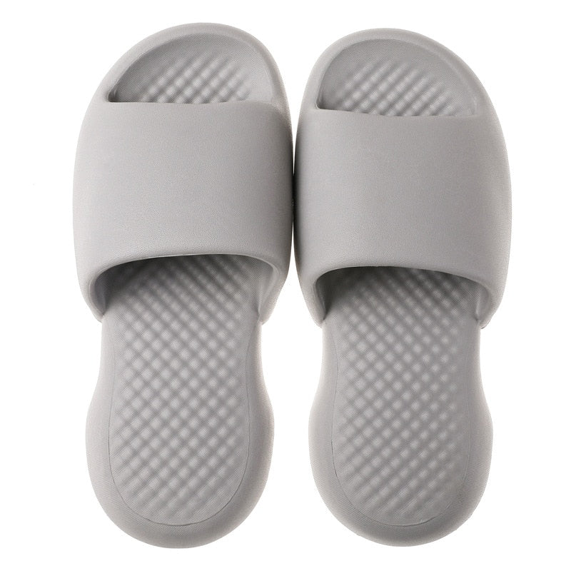 Non-slip wear-resistant thick-soled super soft slippers