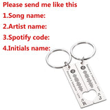 Custom Spotify Code Keychain Heart