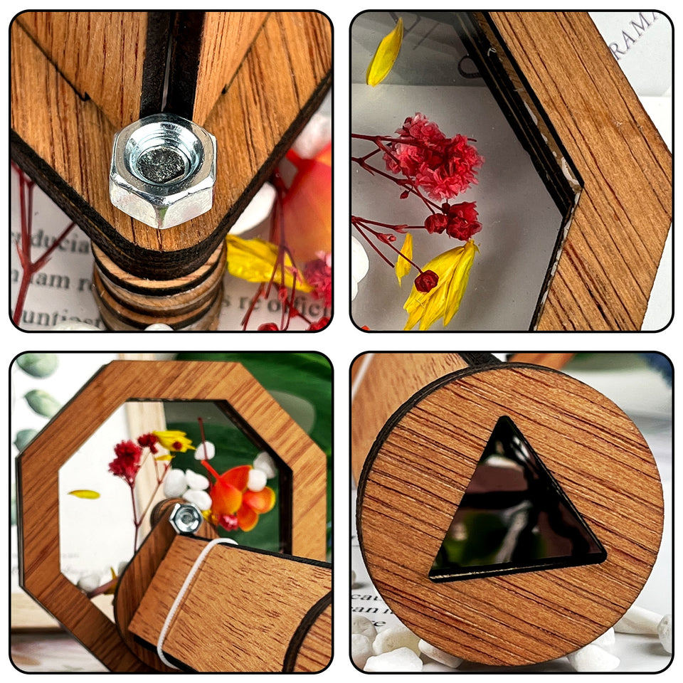 Wooden Handmade Kaleidoscope Kit