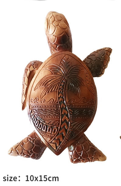 Hawaiian Turtle Woodcarving