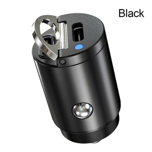 Mini Stealth USB/USB-C Car Quick Charger