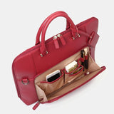Brenice Women Design Solid Briefcase Multifunction Crossbody Bag